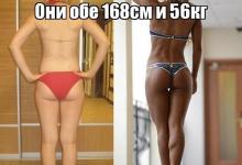 Сравнение веса жира и мышц